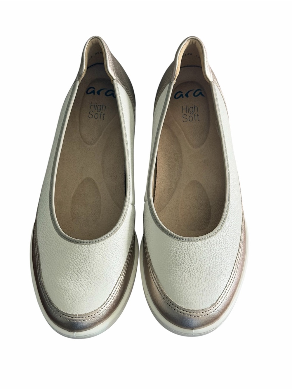 Ara Zinnia Wedge Loafer Sand Metallic Crean